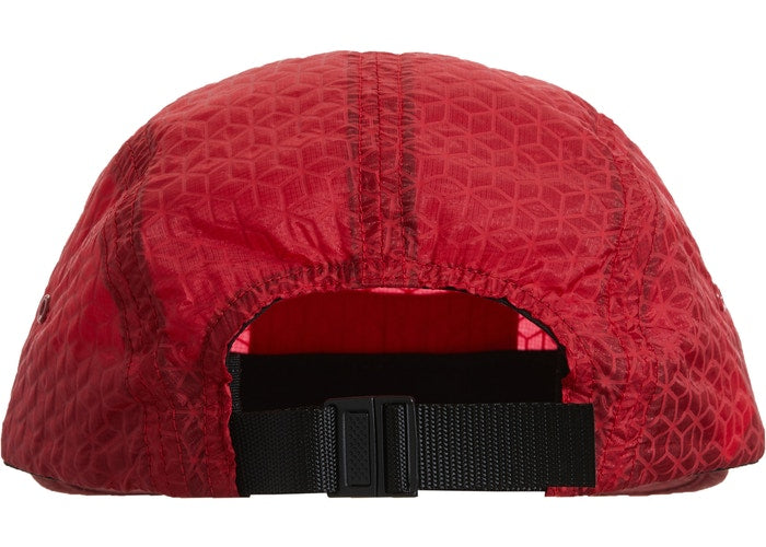 Supreme Geometric Ripstop Camp Cap- Red