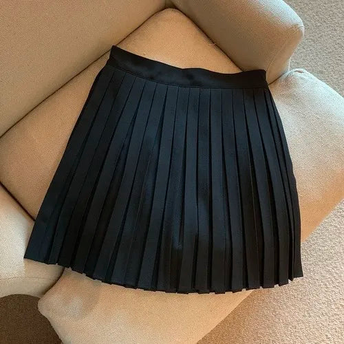 Pleated Mini Skirts Women Summer Y2k Clothes Elegant Preppy Students Korean Style Fashion Harajuku All-match Females Mujer Ropa