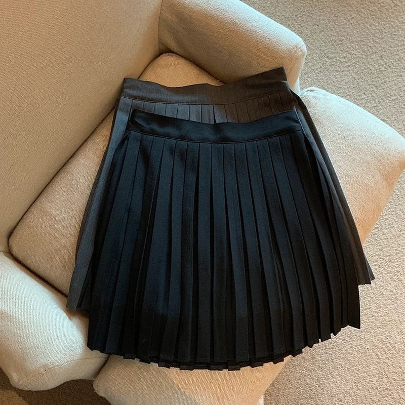 Pleated Mini Skirts Women Summer Y2k Clothes Elegant Preppy Students Korean Style Fashion Harajuku All-match Females Mujer Ropa
