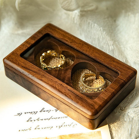 Wooden Love Ring Box