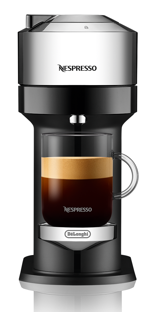 Nespresso Vertuo Next Deluxe Espresso Machine by DeLonghi - Chrome