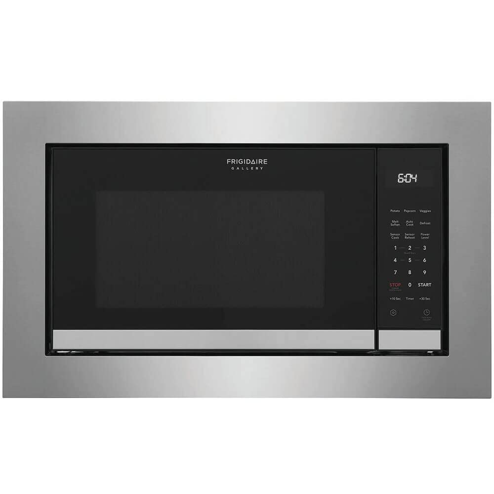 Frigidaire 24 Inch 1100W Built-In Microwave with 2.2 cu. ft. Capacity, Sensor Cook, 10 Power Levels, LED Lighting, Stainless Steel