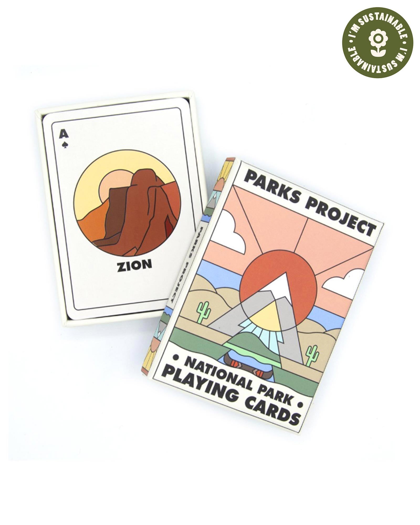 Minimalist National Park Playing Cards