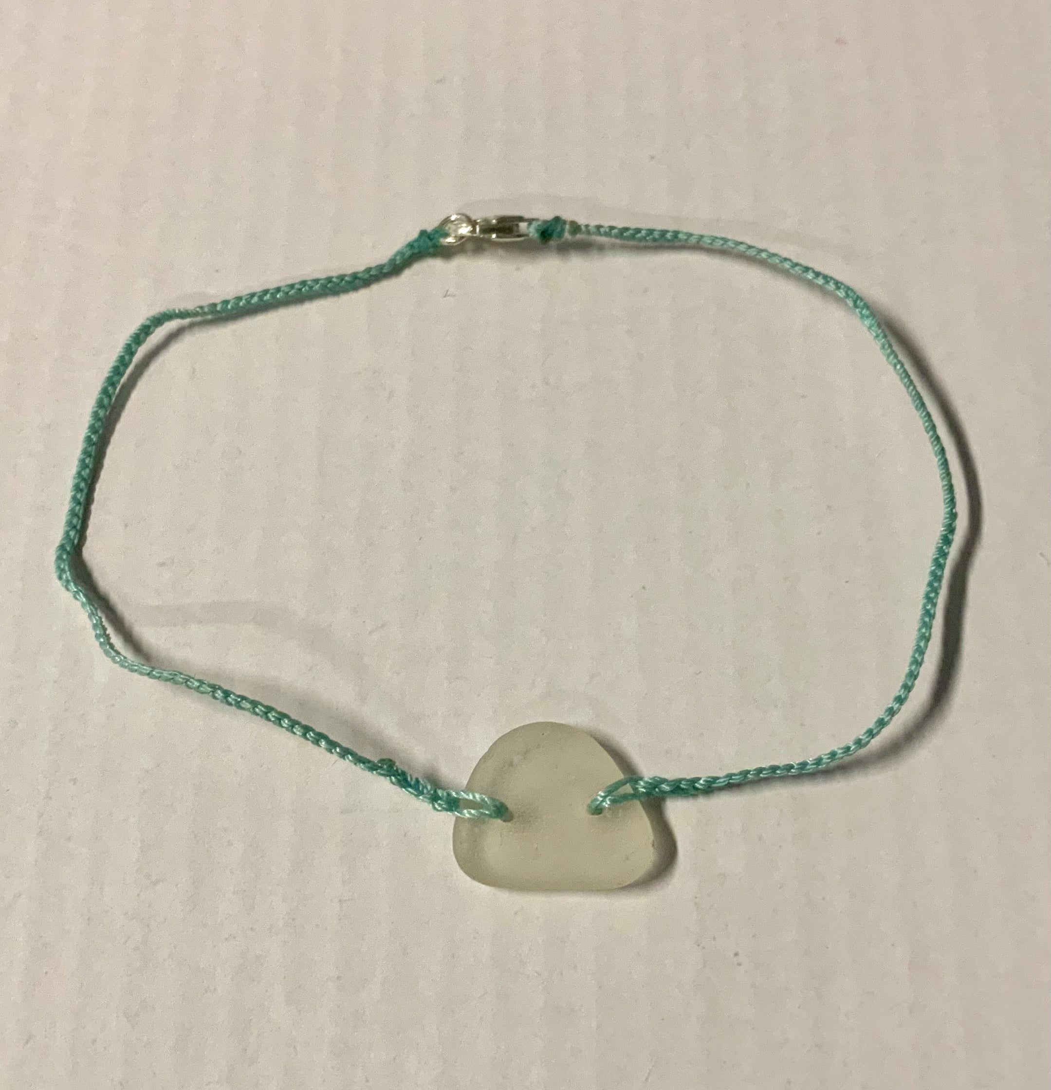 Sea Glass Braided Anklet