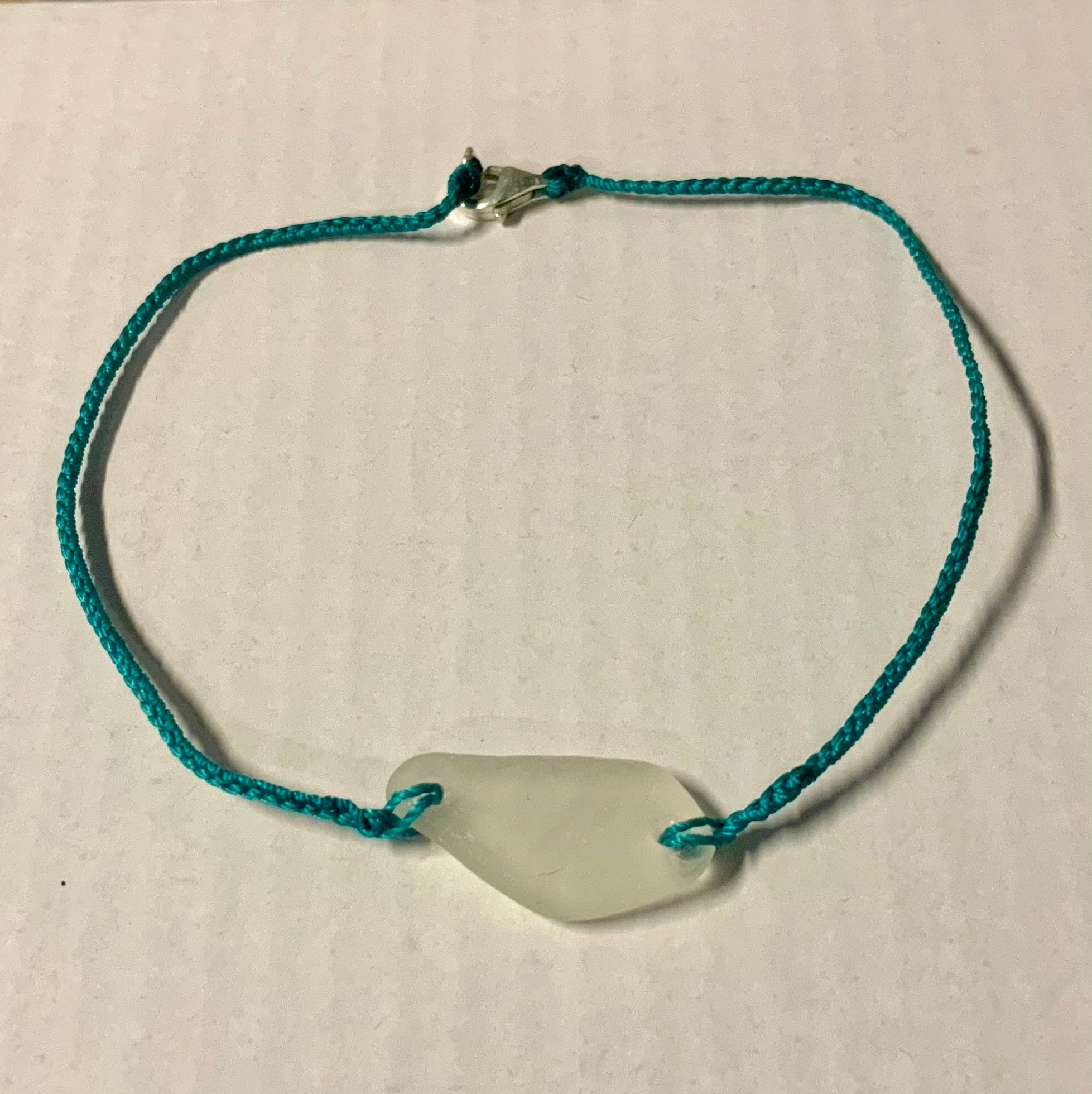 Sea Glass Braided Anklet