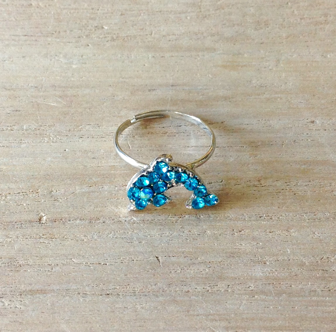 Jeweled Dolphin Ring