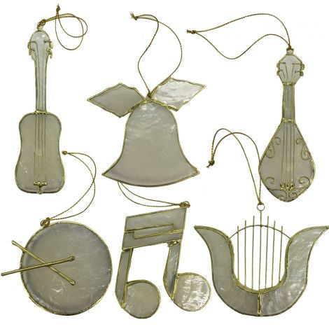 Music Capiz Ornament