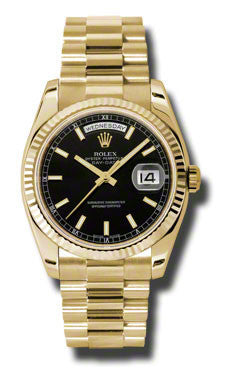 Rolex - Day-Date President Yellow Gold - Fluted Bezel