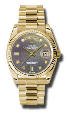 Rolex - Day-Date President Yellow Gold - Fluted Bezel