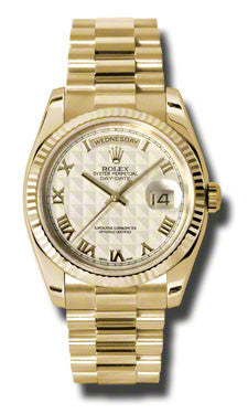 Rolex - Day-Date President Yellow Gold - Fluted Bezel