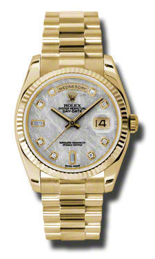 Rolex - Day-Date President Yellow Gold - Fluted Bezel