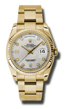 Rolex - Day-Date President Yellow Gold - Fluted Bezel