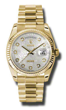 Rolex - Day-Date President Yellow Gold - Fluted Bezel