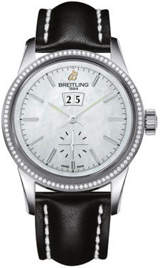 Breitling - Transocean 38 Diamond Bezel - Leather Strap
