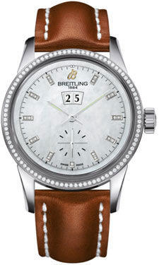 Breitling - Transocean 38 Diamond Bezel - Leather Strap