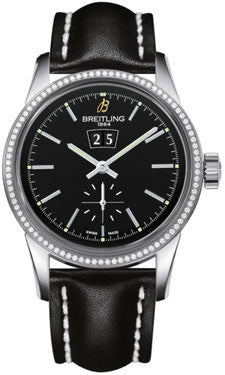 Breitling - Transocean 38 Diamond Bezel - Leather Strap