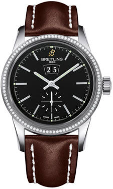 Breitling - Transocean 38 Diamond Bezel - Leather Strap