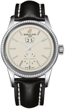 Breitling - Transocean 38 Diamond Bezel - Leather Strap