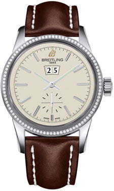 Breitling - Transocean 38 Diamond Bezel - Leather Strap