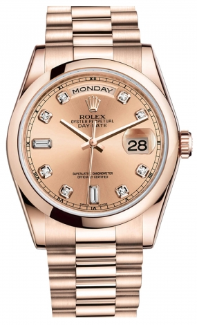 Rolex - Day-Date President Pink Gold - Domed Bezel