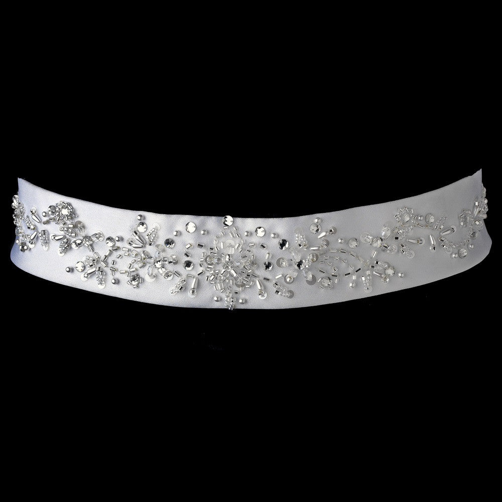 * Beaded Bridal Wedding Sash Belt 21