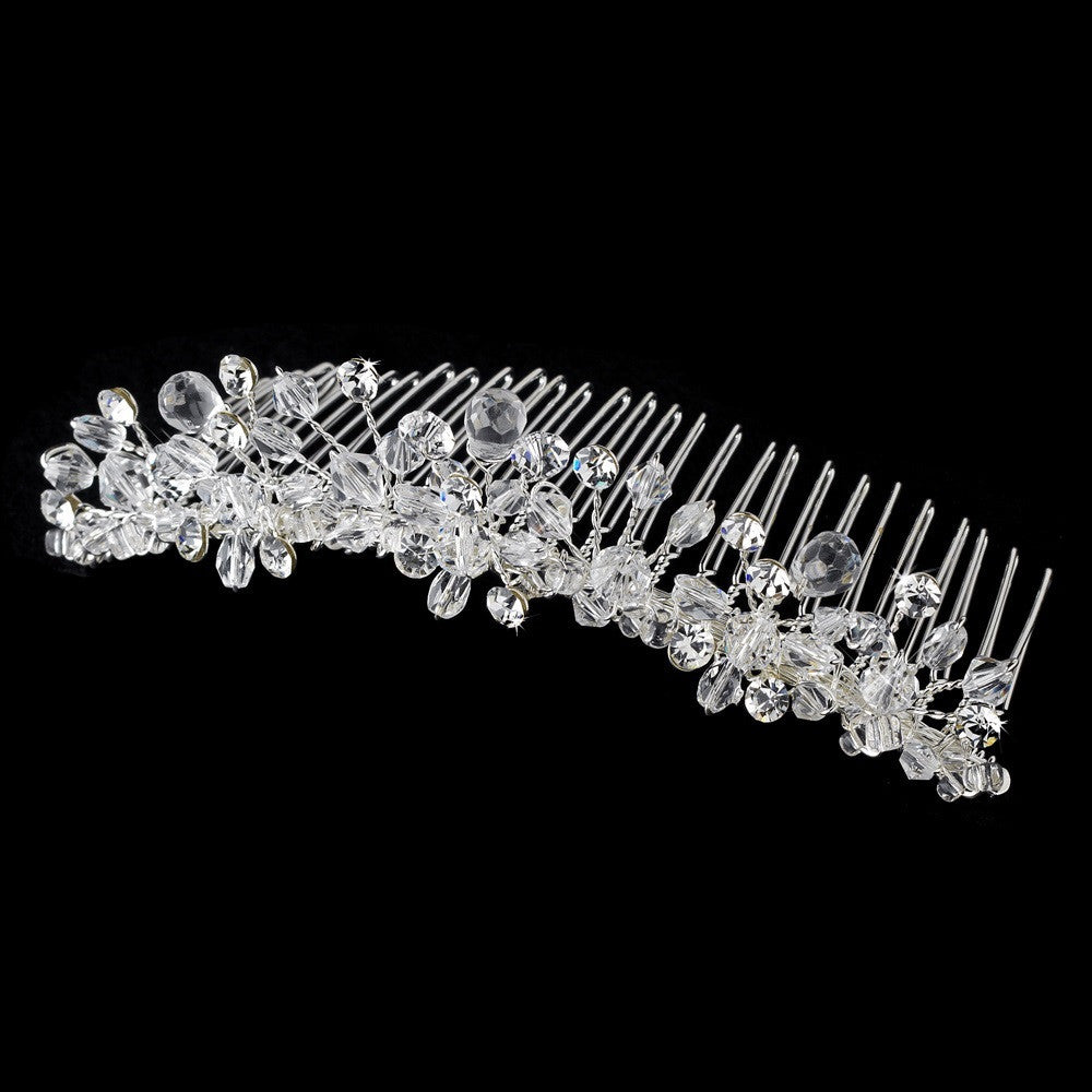 * Swarovski Crystal Bridal Wedding Hair Comb 7107