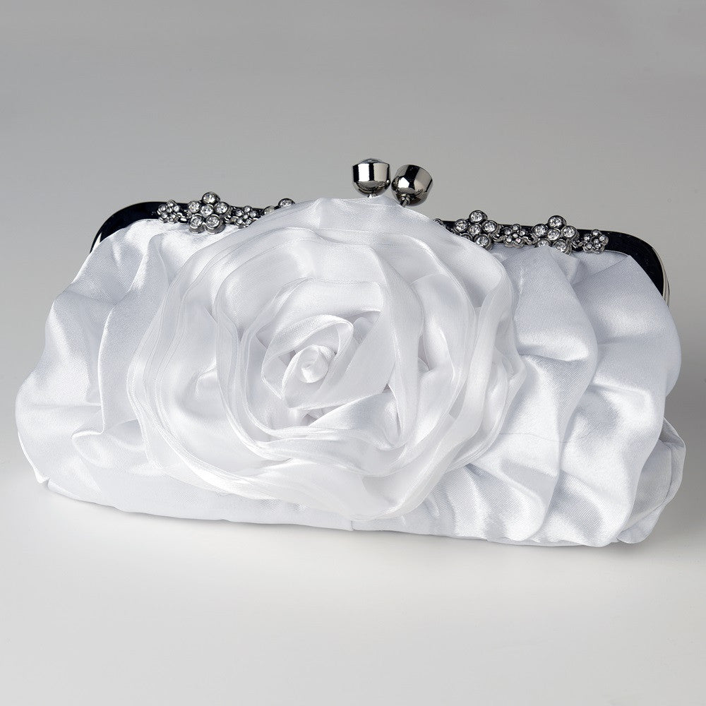 Floral Rose Rhinestone Bridal Wedding Evening Bag 316