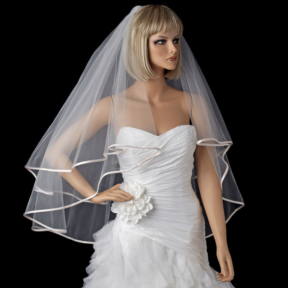 Bridal Wedding Veil 948 Ivory - Fingertip (30