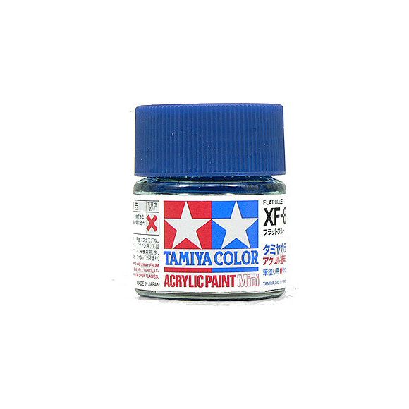 Tamiya Color Mini XF-8 Flat Blue Acrylic Paint 10ml