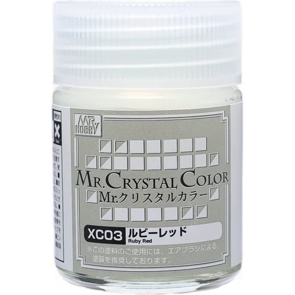 GSI Creos Mr. Hobby Mr Crystal Color XC03 Ruby Red 18mL Lacquer Paint