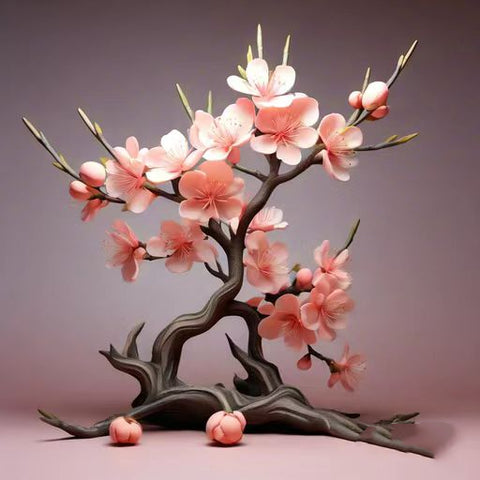 símbolo de fengshui flor de durazno