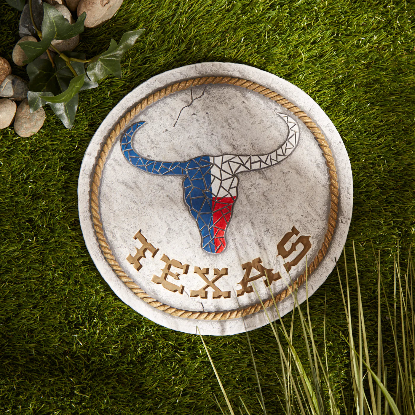 Texas Proud Stepping Stone - Texas Longhorn Flag