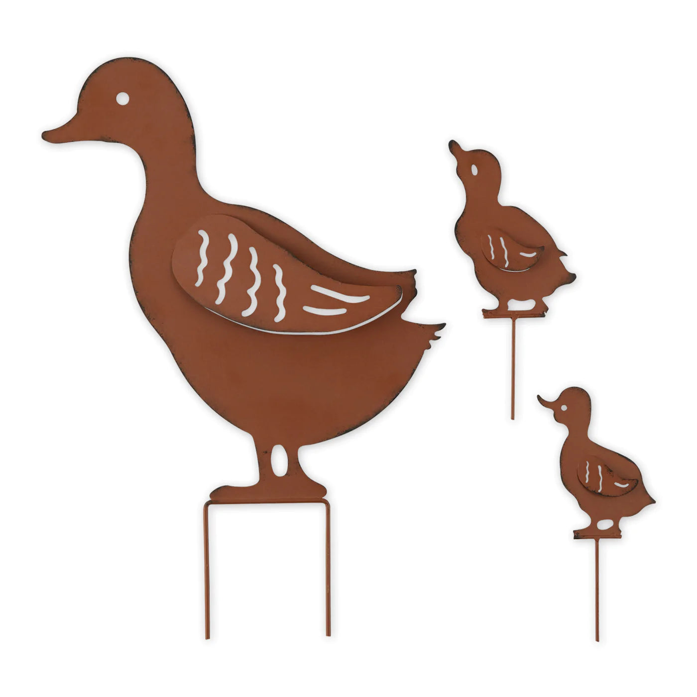 Duck Family Garden Stake