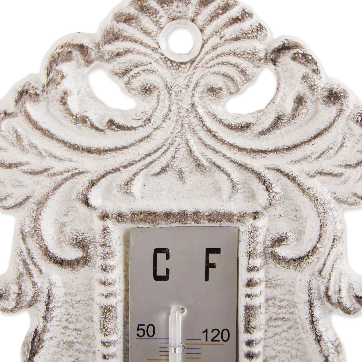 Ornate Cast Iron Wall Thermometer