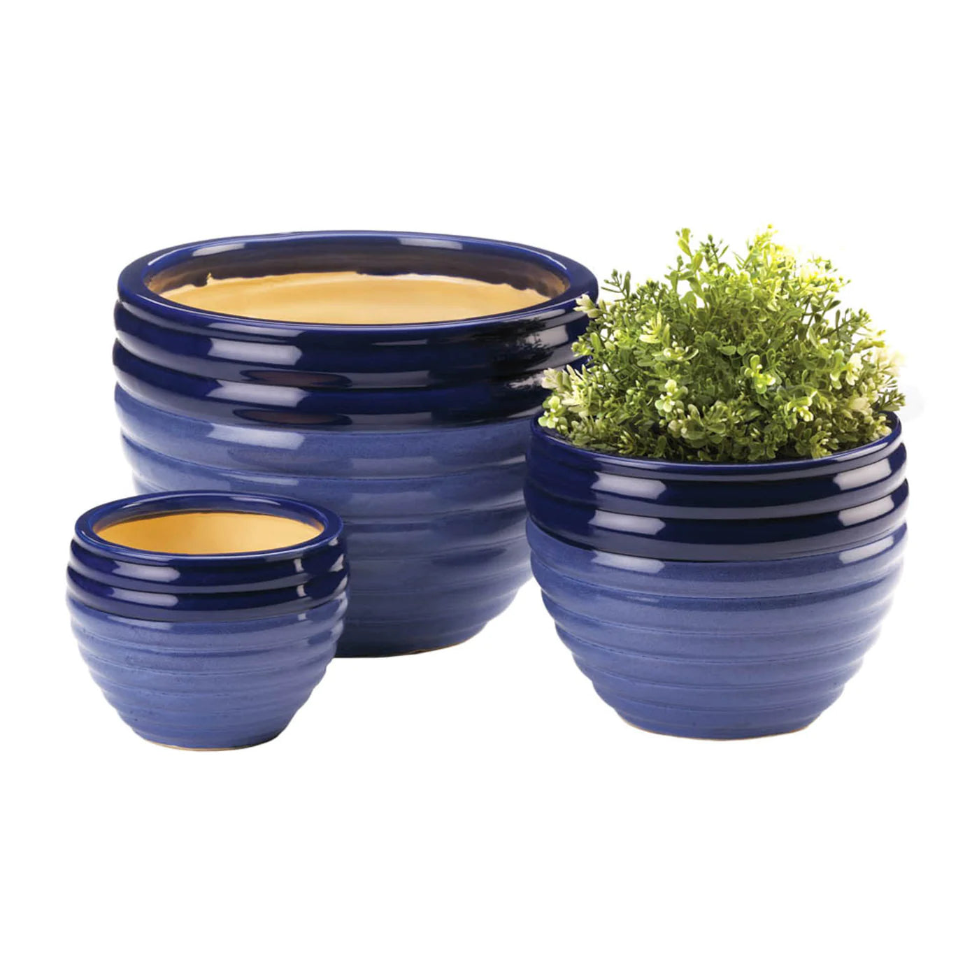 Duo Blue Tone Planter Trio