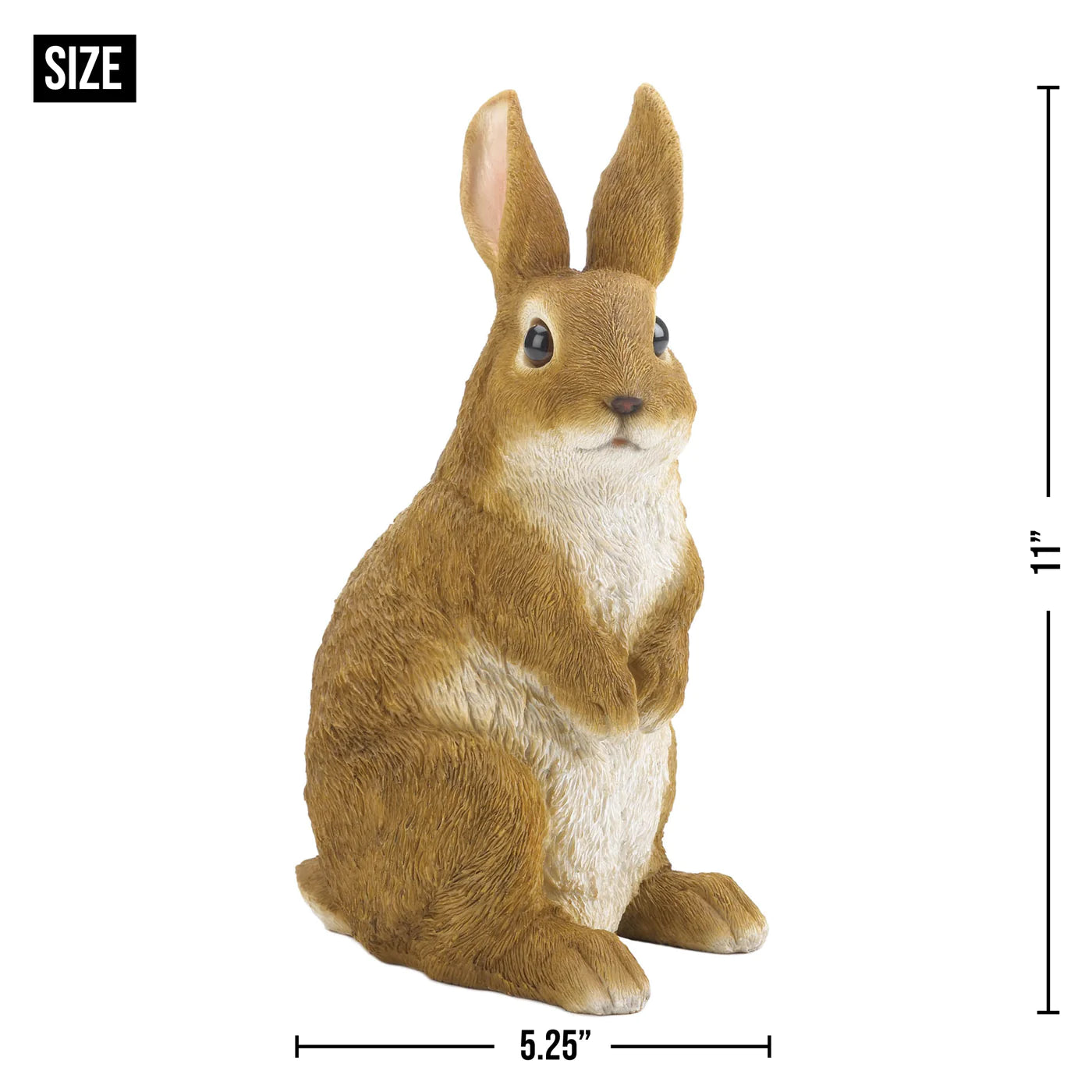 Curiously Cute Rabbit Garden Figurine