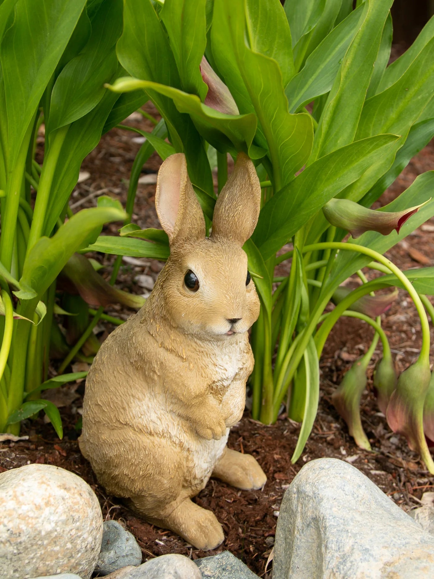 Curiously Cute Rabbit Garden Figurine