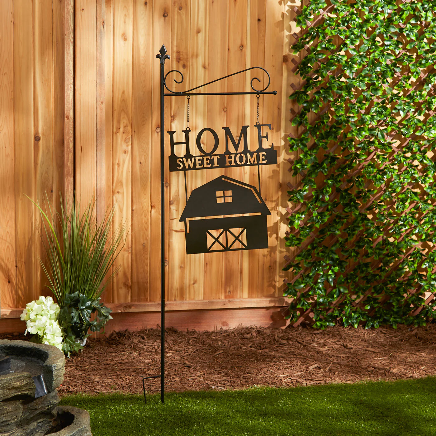 Home Sweet Home Barn Garden Stake