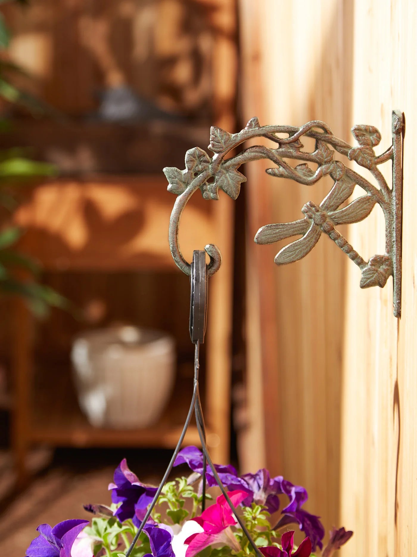 Dragonfly Cast Iron Planter Brackets