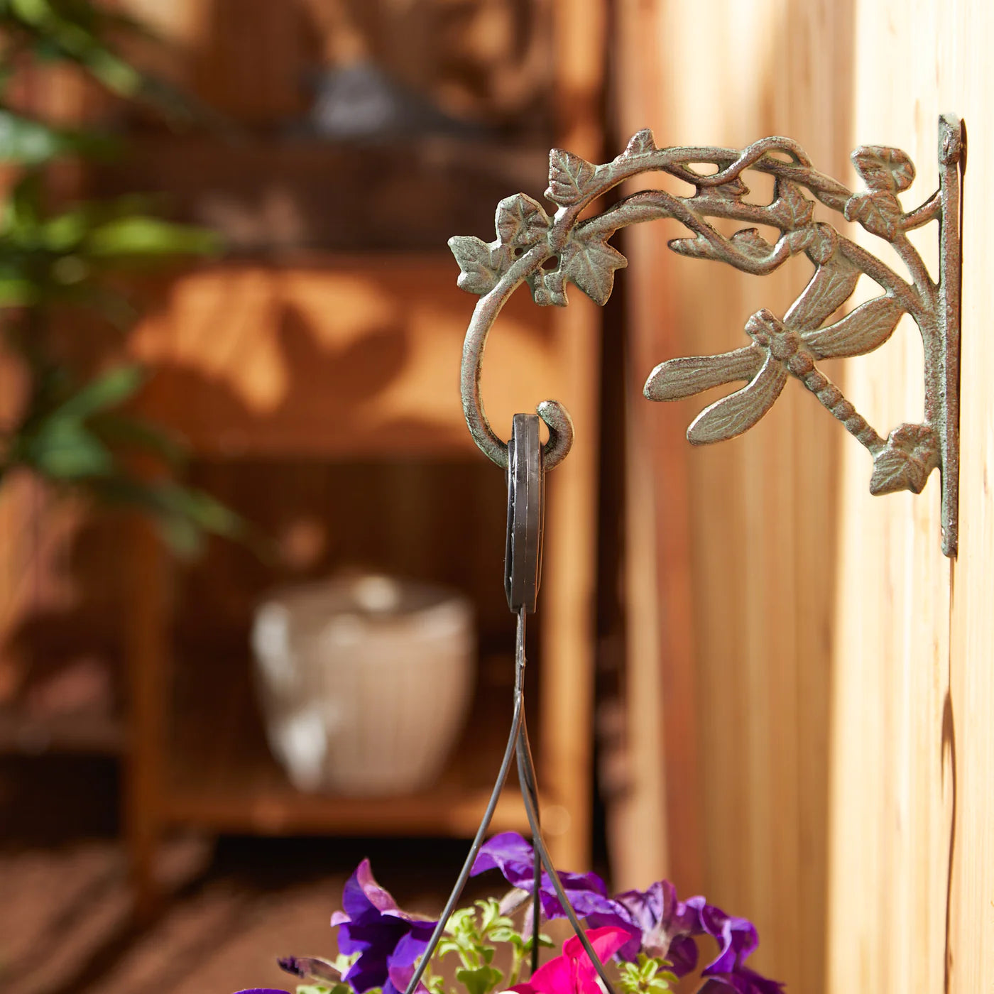 Dragonfly Cast Iron Planter Brackets