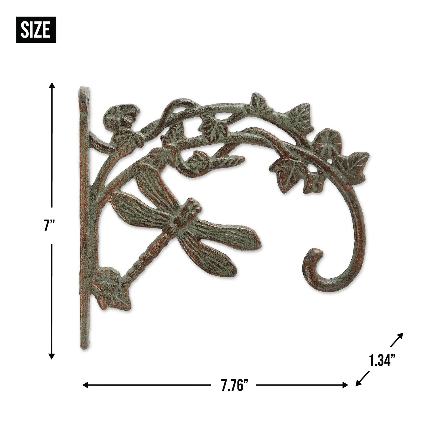 Dragonfly Cast Iron Planter Brackets