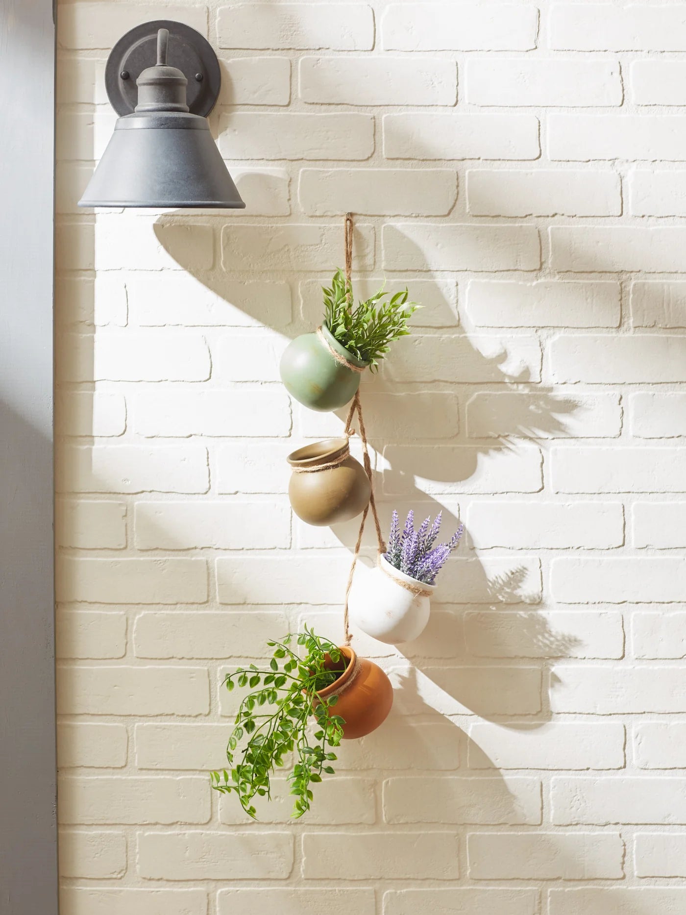 Neutral Garden Dangling Mini Pots