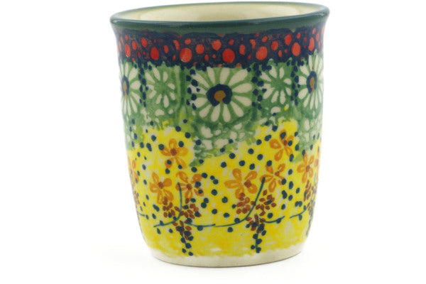 Polish Pottery 3 oz Tumbler Sunshine Grotto UNIKAT