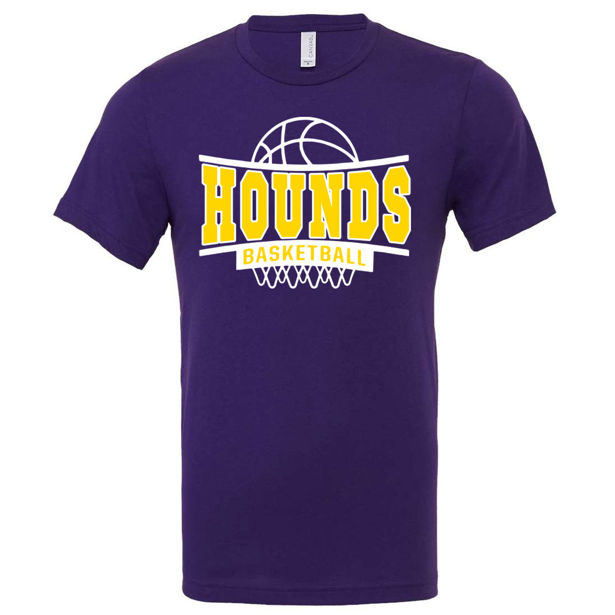 Jones County - Curved Hounds Basketball - Team Purple (Tee/DriFit/Hoodie/Sweatshirt)