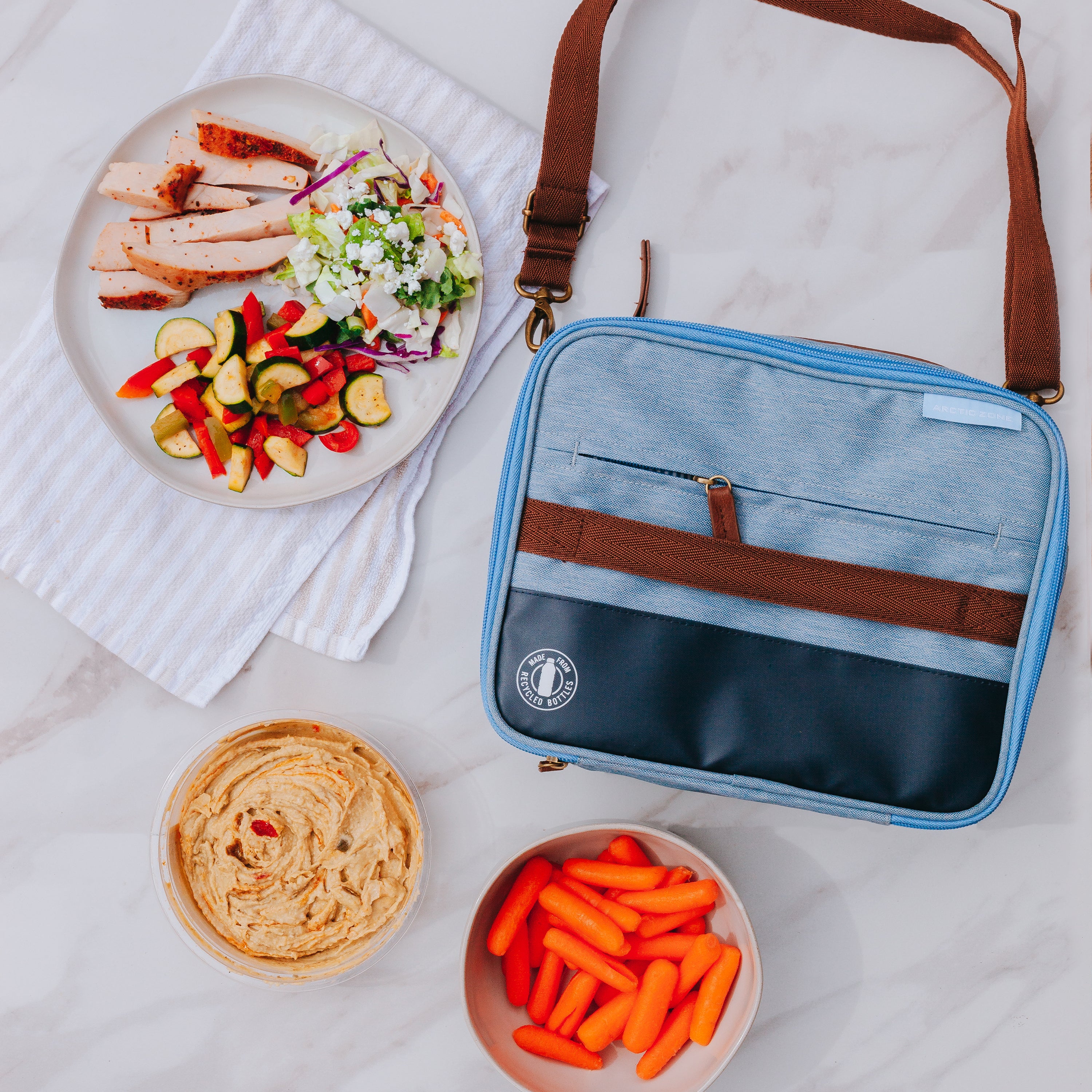 Heathered Eco Expandable Lunch Box