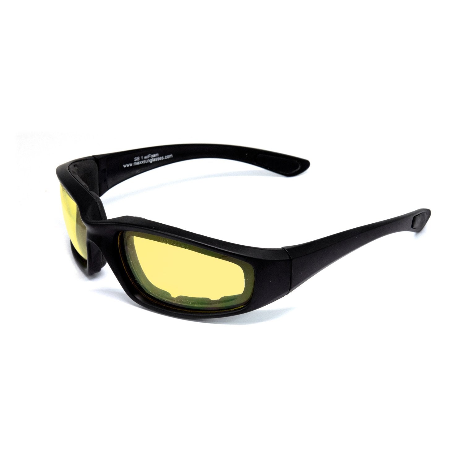 SS1 Z87+ High Impact Sunglasses - Black & Yellow Lens
