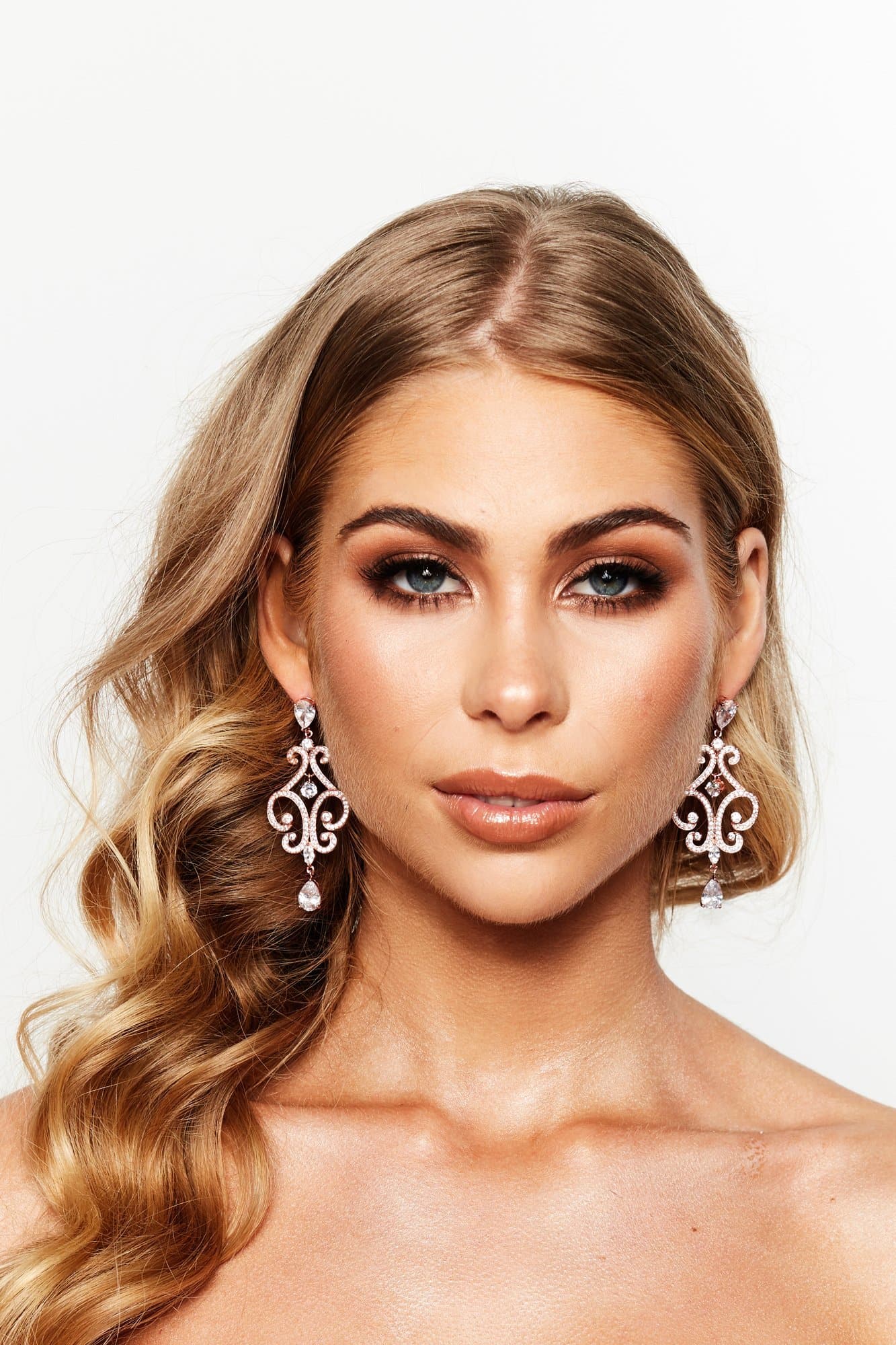 Glazori Harper Crystal Teardrop Earrings