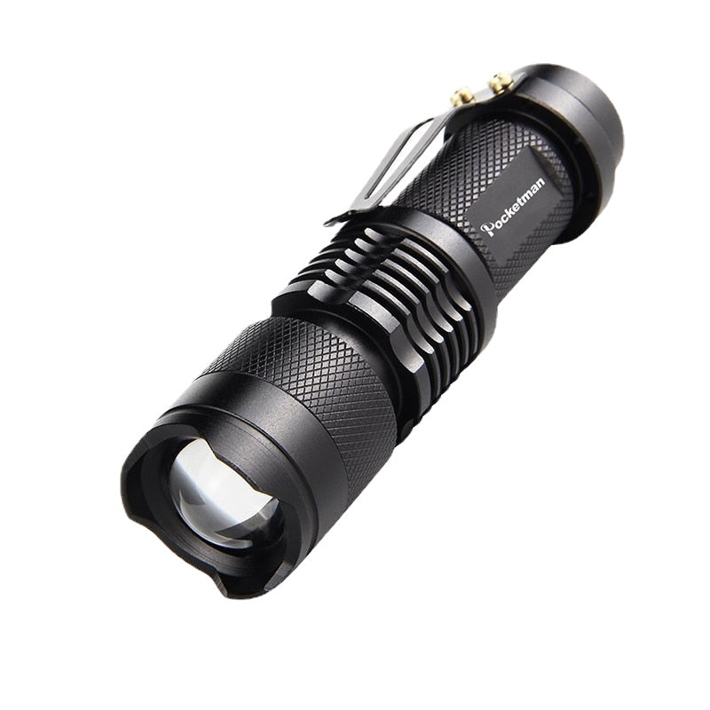 Powerful Tactical Flashlights Portable LED Camping Lamps 3 Modes Zoomable Torch Light Lanterns Self Defense 6pcs