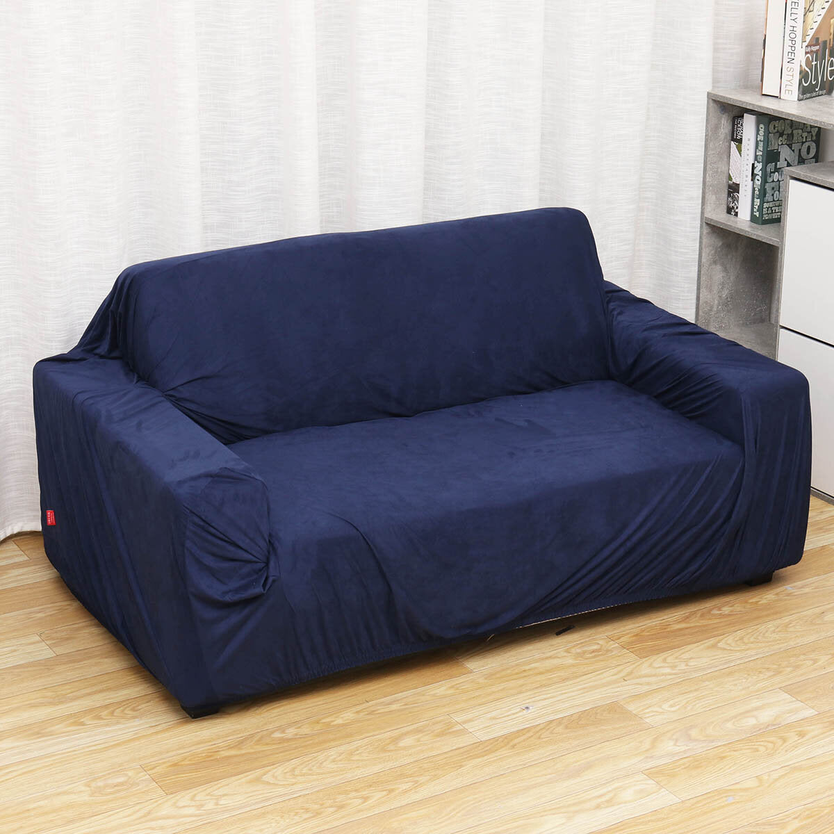 2 Seaters Elastic Velvet Sofa Cover Universal Chair Seat Protector Couch Case Stretch Slipcover Home Office Furniture Decoration