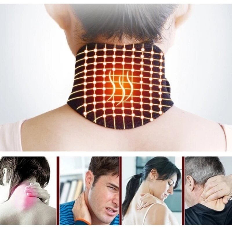 Health Care Neck Support Massager Tourmaline Infrared Self-heating Neck Belt Protection Spontaneous Heating Belt Body Massager